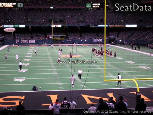 Seat view from section 101 at the Mercedes-Benz Superdome, home of the New Orleans Saints